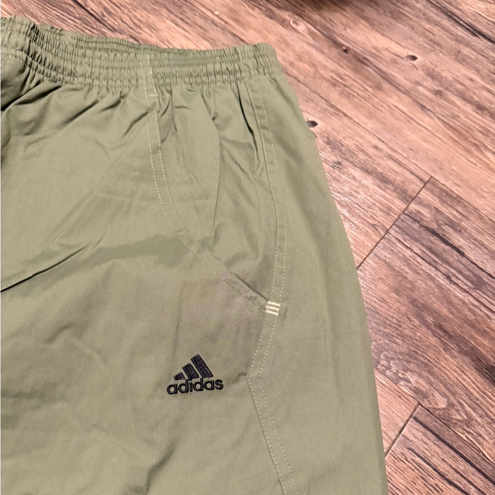 Adidas Sportswear Essentials 3-Stripes Track Pants Green Performance Mens Size M - Picture 3 of 13